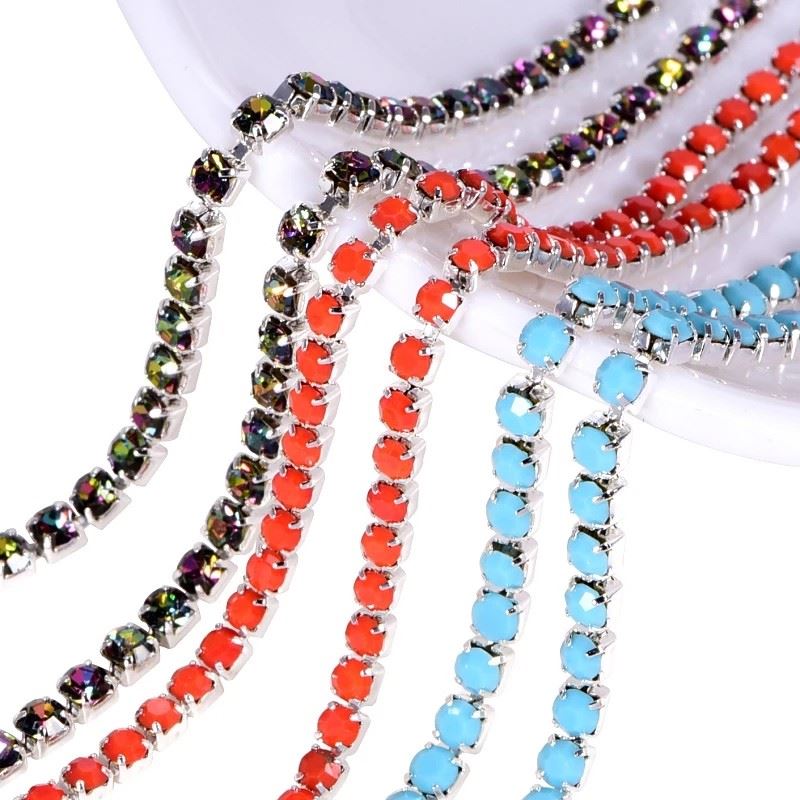 Red Rhinestone Chain (2)